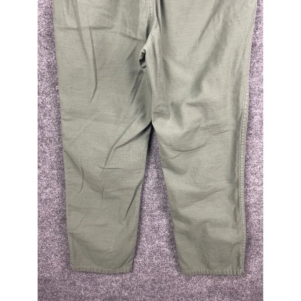 J. Crew Utility‎ Pants Women's 8 Green Drawstring Elastic Waist Straight Leg